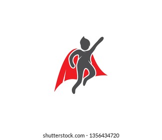 Super kids logo ilustration vector template