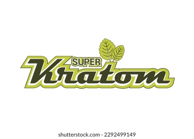 Vector de diseño del logotipo Super Kratom