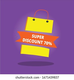 Super label Discount for market