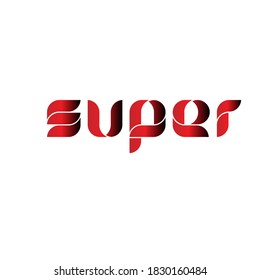 super later logo design white background illustrator logo