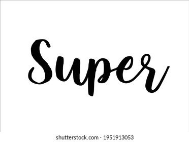 super lettering han drawn design art