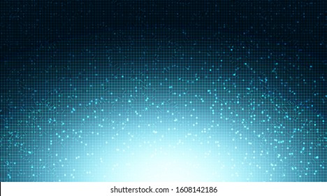 Super Light Blue Circuit Microchip on Technology Background,Hi-tech Digital and security Concept design,Free Space For text in put,Vector illustration.