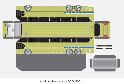 Super Long 15 Meter Paper bus model