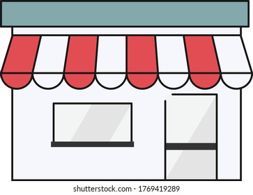 Super Market Flat Vector Illustration