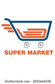 super market logo for your company ( dynamic ,unique , modern, full vector , editable ,