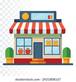 Super market vector illustration on transparent background