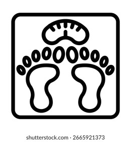 Icono de línea de Vector de Super Market