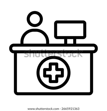 Super Market vector line icon