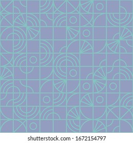 Super modern and vibrant geometric seamless pattern, repeat background for web and print