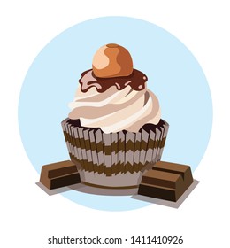 Super Moist Chocolate Cupcakes with Chocolate Bar