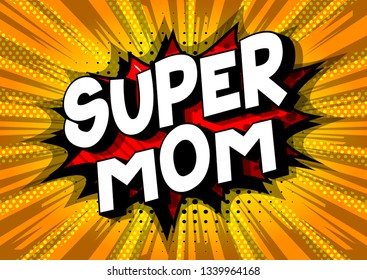 Super Mom Vector Illustrated Comic Book Stock Vector (Royalty Free ...