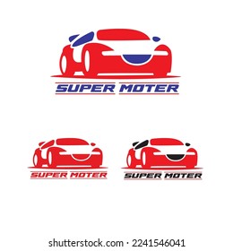 super moter - sport car logo design