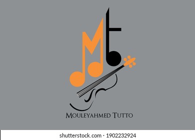 Super Musiquevecteur Logo Concept Illustration