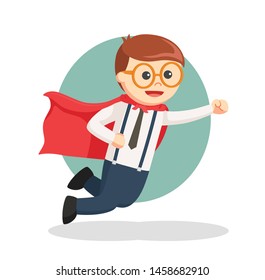 Super Nerd Office job info vector illustration