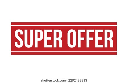 Super Offer Rubber Stamp Seal Vector