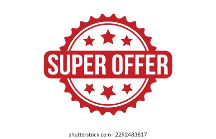 Super Offer Rubber Stamp Seal Vector