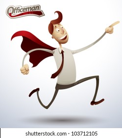 super office man. vector 5