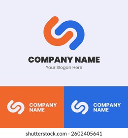 Super orange and blue logo