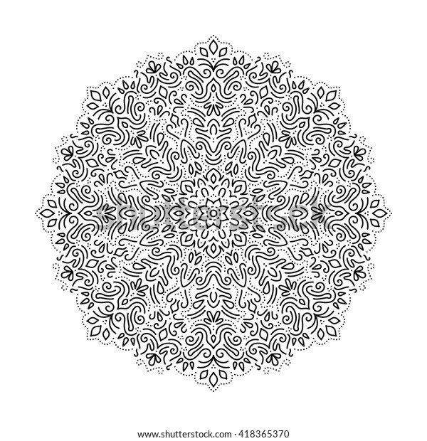 Download Super Ornate Intricate Design Mandala Oriental Stock ...