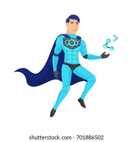 Super ozone man isolated vector