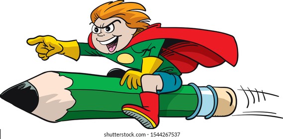 Super Pencil Going To Fly