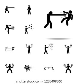 super power, fight icon. special human powerful icons universal set for web and mobile