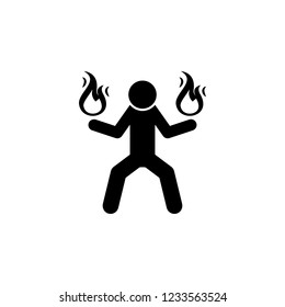 super power, fire icon. Element of super power icon for mobile concept and web apps. Pictogram super power, fire icon can be used for web and mobile