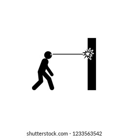 super power laser eyes icon. Element of super power icon for mobile concept and web apps. Pictogram super power laser eyes icon can be used for web and mobile