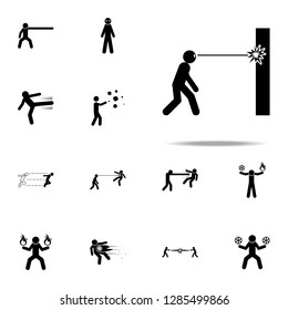 super power laser eyes icon. special human powerful icons universal set for web and mobile