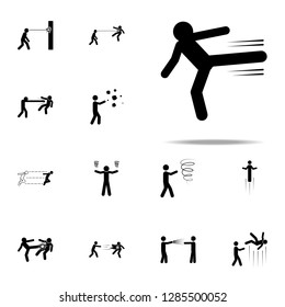 super power, leg icon. special human powerful icons universal set for web and mobile