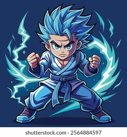 A Super Powerful Neon Night Hero