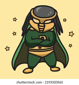 Super Predator character artwork premium vector