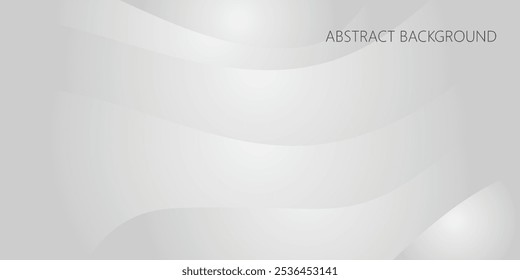 Super Premium shiny gray color abstract background round wave, Dynamic grey wave pattern, Modern flowing wavy lines, Fluidity backgrounds