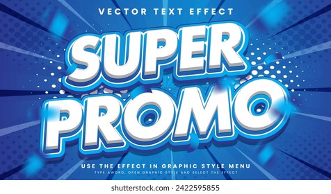 Super Promo 3d editable text effect Template suitable for sale product