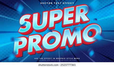 Super Promo 3d editable text effect Template suitable for flash sale product