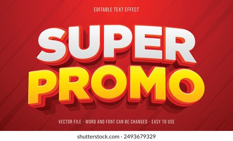 Super promo editable text effect