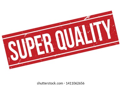 Super Quality rubber stamp. Red Super Quality rubber grunge stamp vector illustration - Vector