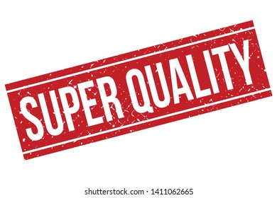 Super Quality rubber stamp. Red Super Quality rubber grunge stamp vector illustration - Vector