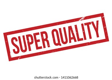 Super Quality rubber stamp. Red Super Quality rubber grunge stamp vector illustration - Vector