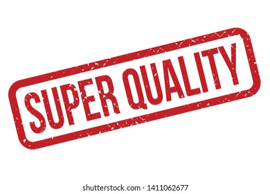 Super Quality rubber stamp. Red Super Quality rubber grunge stamp vector illustration - Vector