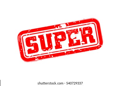 Super rubber stamp vector illustration