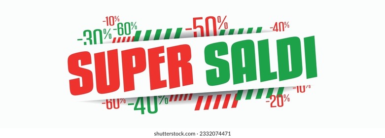 Super saldi, Super sales in Italian language