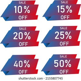 Super Sale 10 15 20 25 40 50 Offer off, banner design template, geometric shape, vector illustration