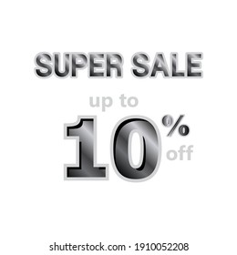 Super Sale up to 10% off Label Vector Template Design Illustration