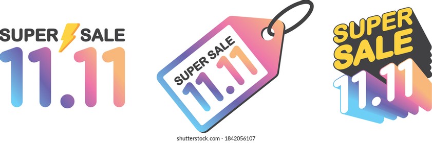 Super Sale 11.11 icon tage promotion