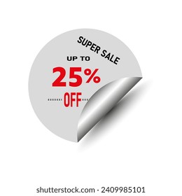 SUPER SALE UP TO 25% off the peeling effect sticker.