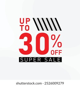 super sale 30% off. upto 30% off. 30% sale vector. discount sale vector. sale vector