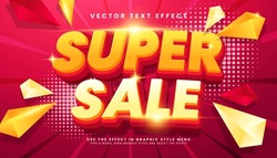 Super Sale 3d Editable Text Effect, Suitable For Promotion Product.