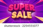 Super sale 3d editable vector text style effect