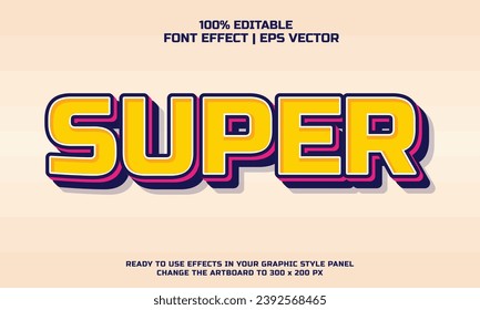 Super sale 3d editable vector text style effect